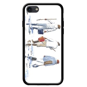Coque ARTISTE PEINTRE – Anne G – LES 3 Pêcheurs la couarde sur mer